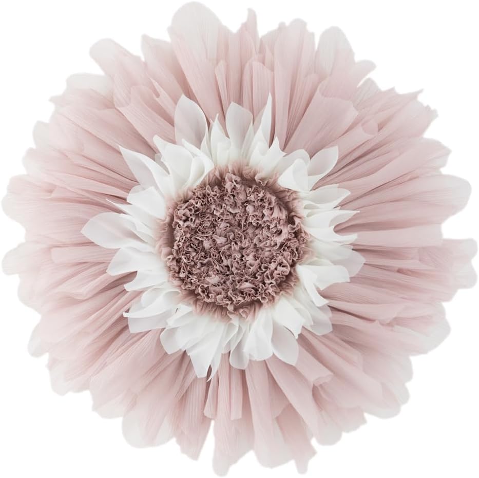 Decorative 3D Flower Shaped Throw Pillow - Rosegold / 14 Inch