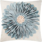 VG|blue-dusty-blue-beige-canvas|3D Sunflowers Throw Pillow Cover Wine Red