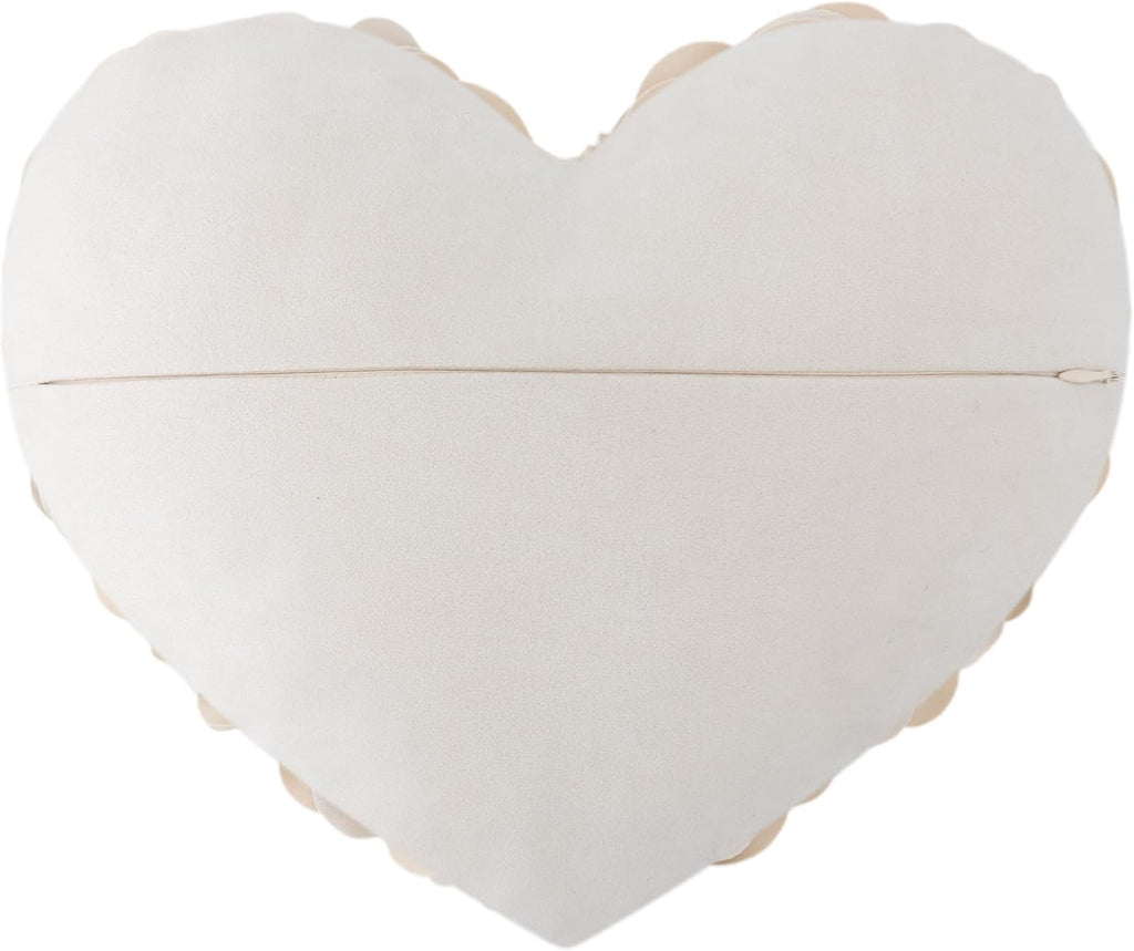 VG|creamy-white|Heart Flower Throw Pillow Covers