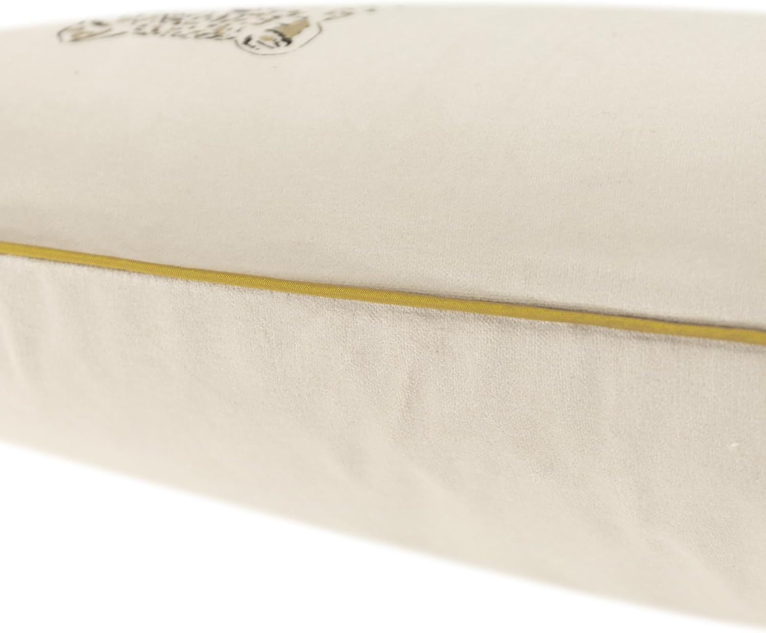 VG|creamy-white|Leopard Print Throw Pillow Cover Decorative Velvet Cushion with Gold Foil Printing for Bed Couch Chair Car