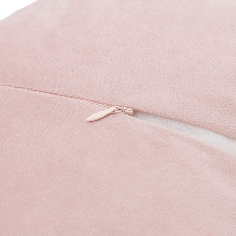 VG|rose-gold|Flower Throw Pillow Cover Decorative Round Pillowcase Floral Cushion for Bed Sofa Couch Car Decor