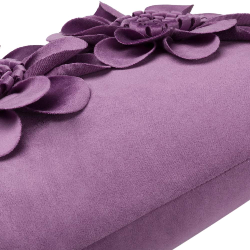 VG|purple|3D Flower Throw Pillow Cover