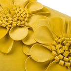 VG|yellow|3D Flower Throw Pillow Cover