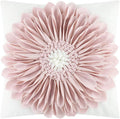 VG|pink-light-pink-white-canvas|3D Sunflowers Throw Pillow Cover Wine Red