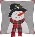 VG|grey-snowman|Christmas Decorative Accent Throw Pillow Case Cushion Cover for Sofa Couch Chair