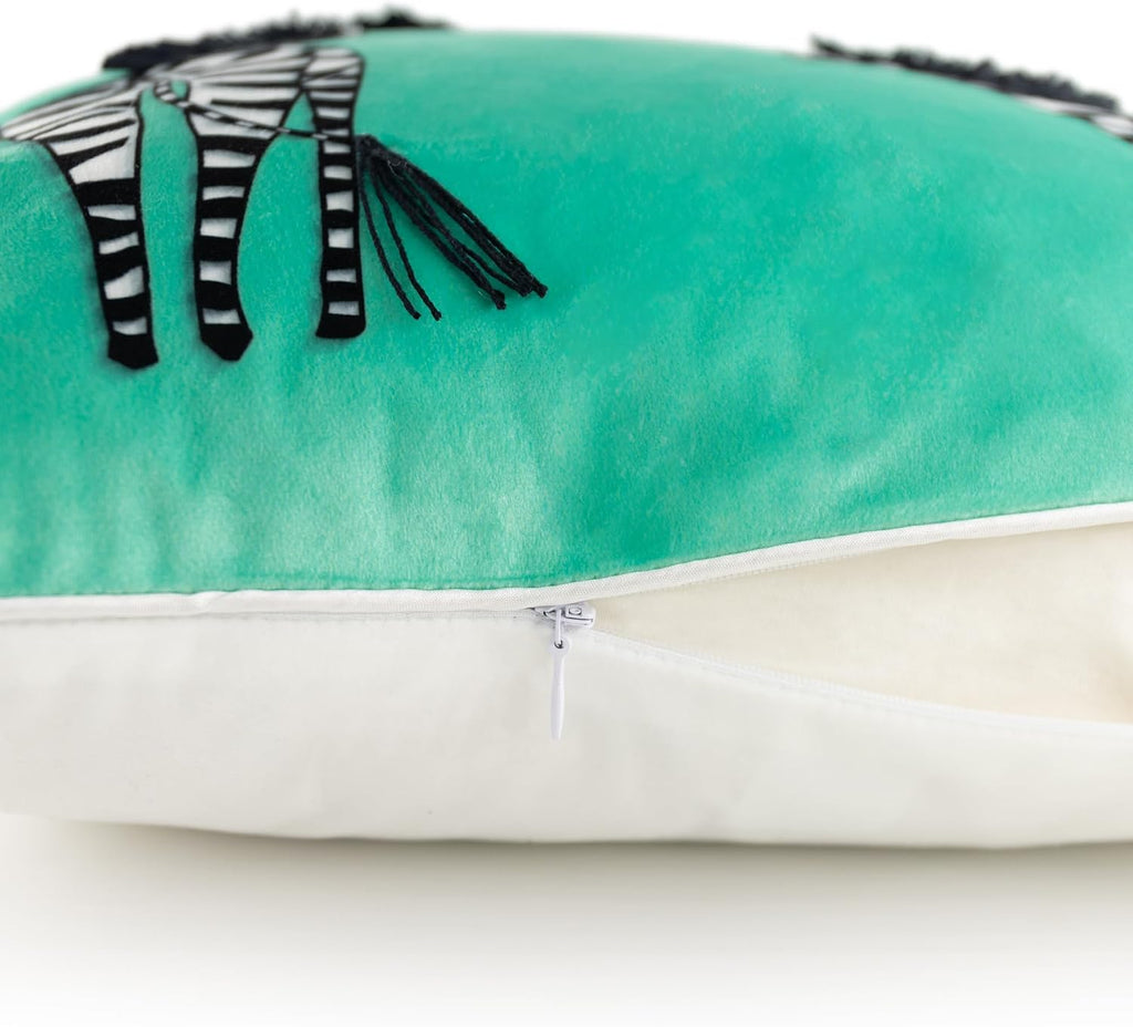 VG|mint-green|Printing Zebra Throw Pillow Cover