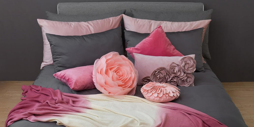 3D Flower Throw Pillow Cover
