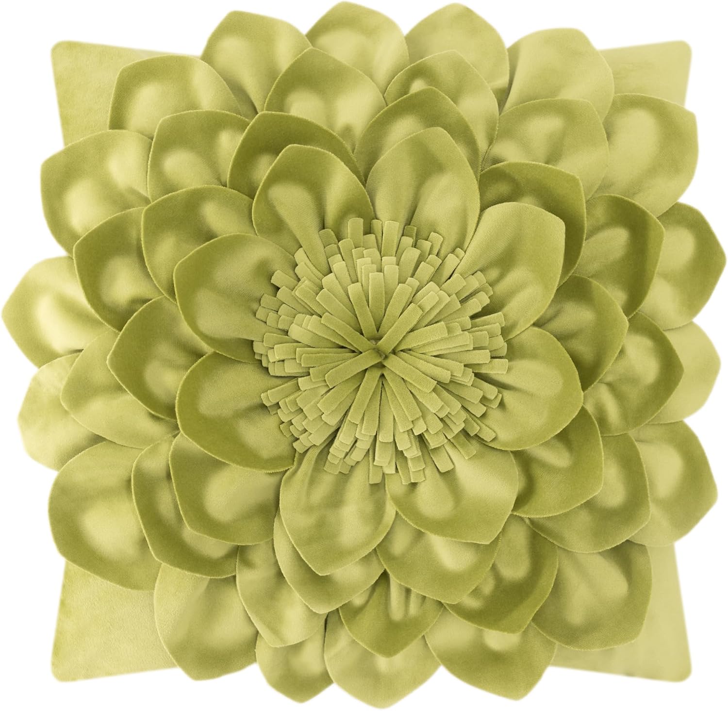 3D Flower Throw Pillow Covers - Bananagreen