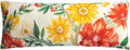 Spring Colorful Flower Long Body Throw Pillow Cover - Default Title