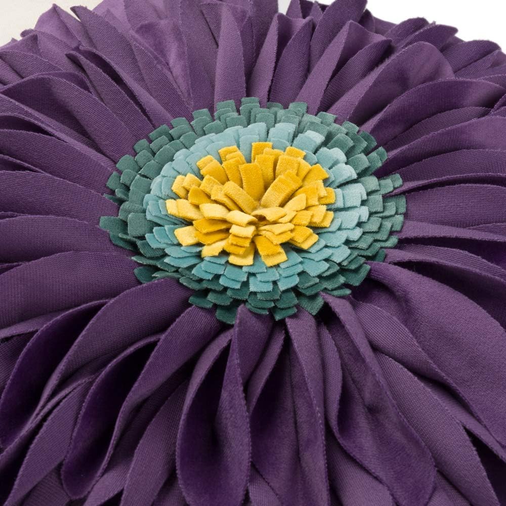 VG|purple-dark-purple-beige-canvas|3D Sunflowers Throw Pillow Cover Wine Red