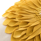 VG|yellow-yellow-beige-canvas|3D Sunflowers Throw Pillow Cover Wine Red