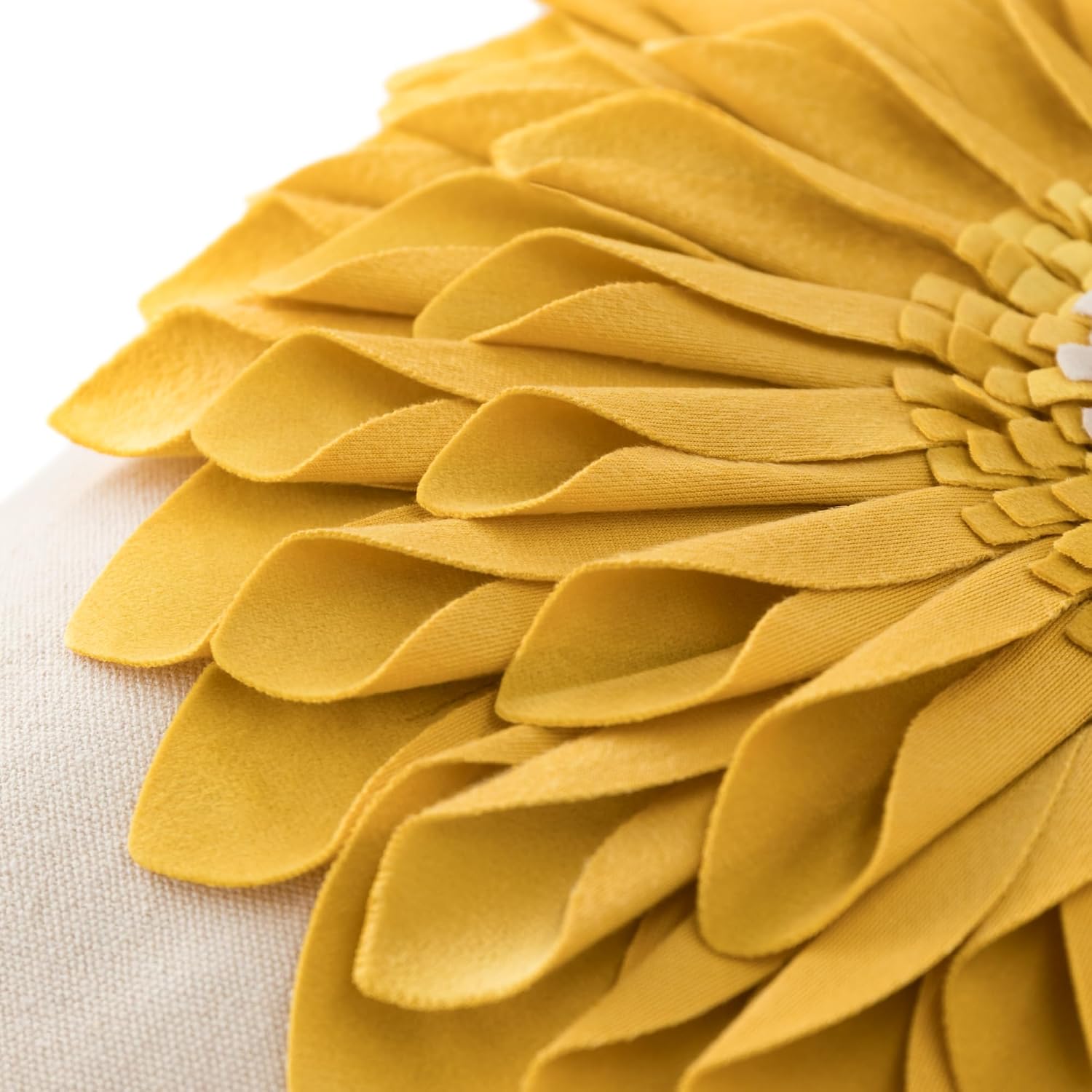 VG|yellow-yellow-beige-canvas|3D Sunflowers Throw Pillow Cover Wine Red