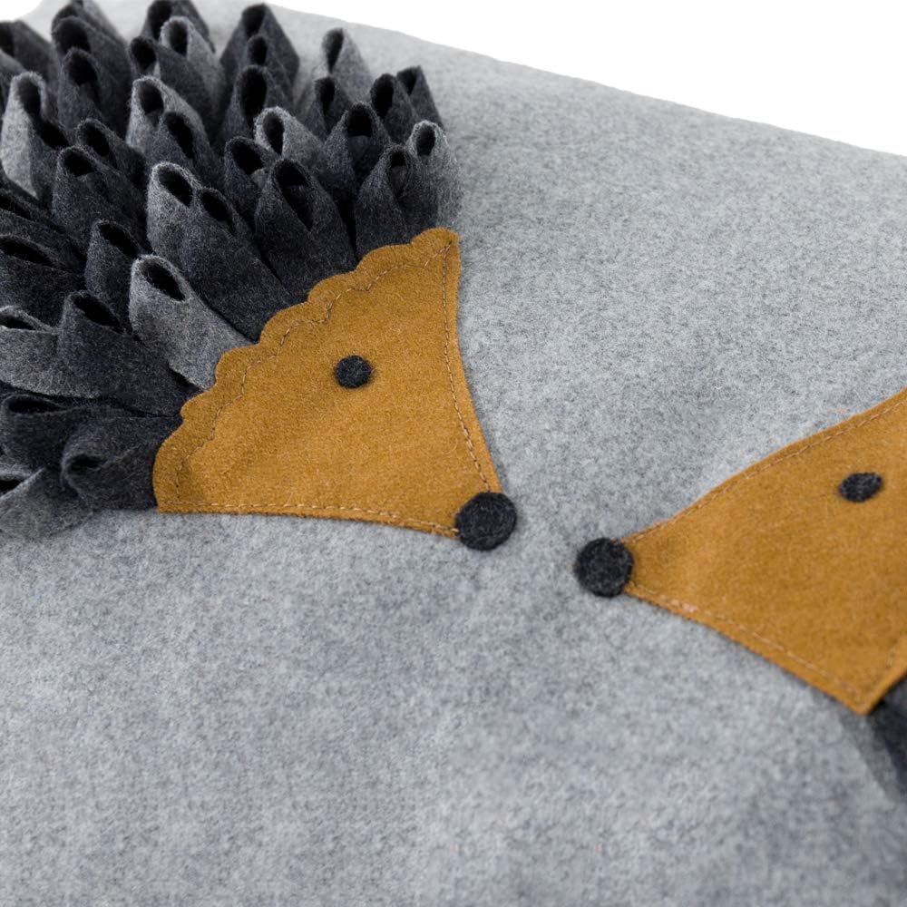 VG|gray|Decorative Throw Pillow Covers Cute Hedgehogs Accent Cushion Covers Cases Pillowcases for Sofa Couch Bed Home Decor