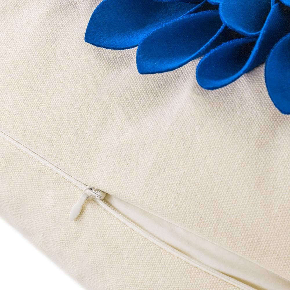 VG|blue-sapphire-blue-beige-canvas|3D Sunflowers Throw Pillow Cover Wine Red