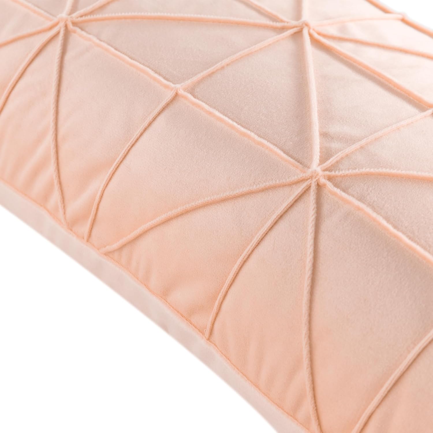 VG|peach-pink|Velvet Pillow Cover