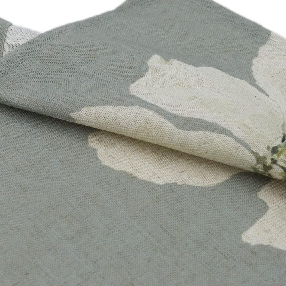 Flower Printing Table Mat for Kitchen Dining Party Summer Spring Set of 4 Linen Placemats