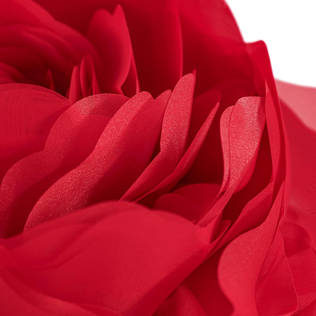 VG|red|3D Flower Throw Pillow Cover