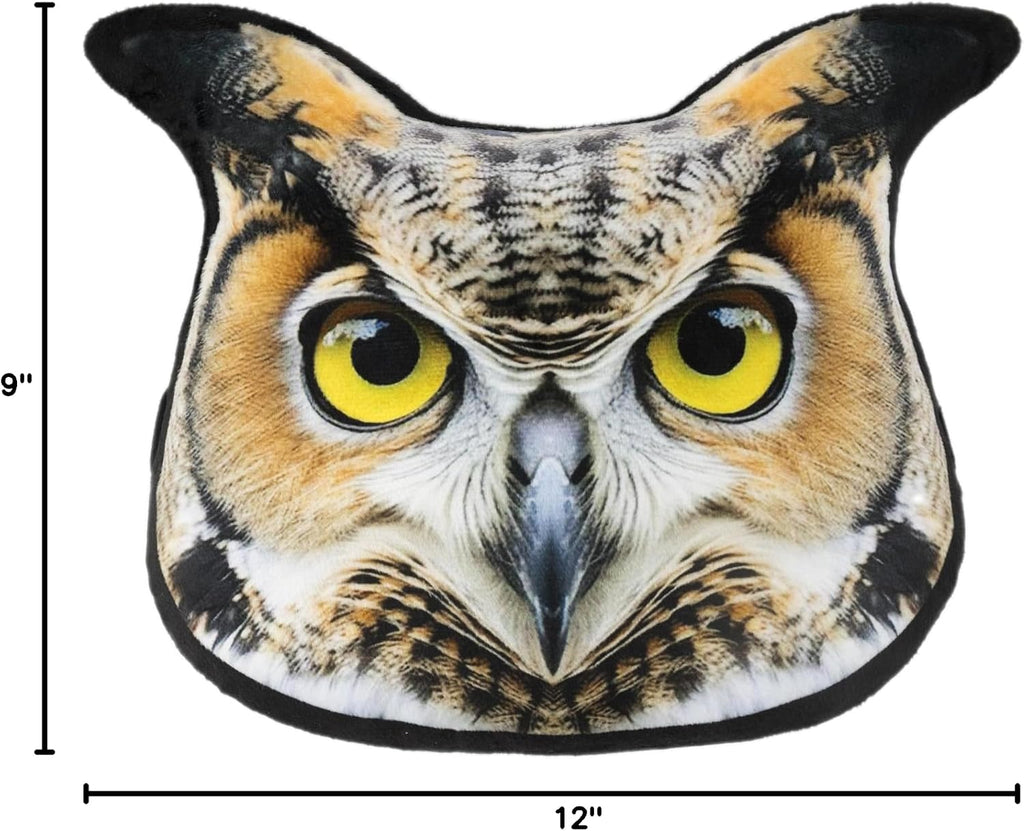 3D Owl Car Neck Pillow Decorative Animal Car Headrest Neck Support for Travel Home Office