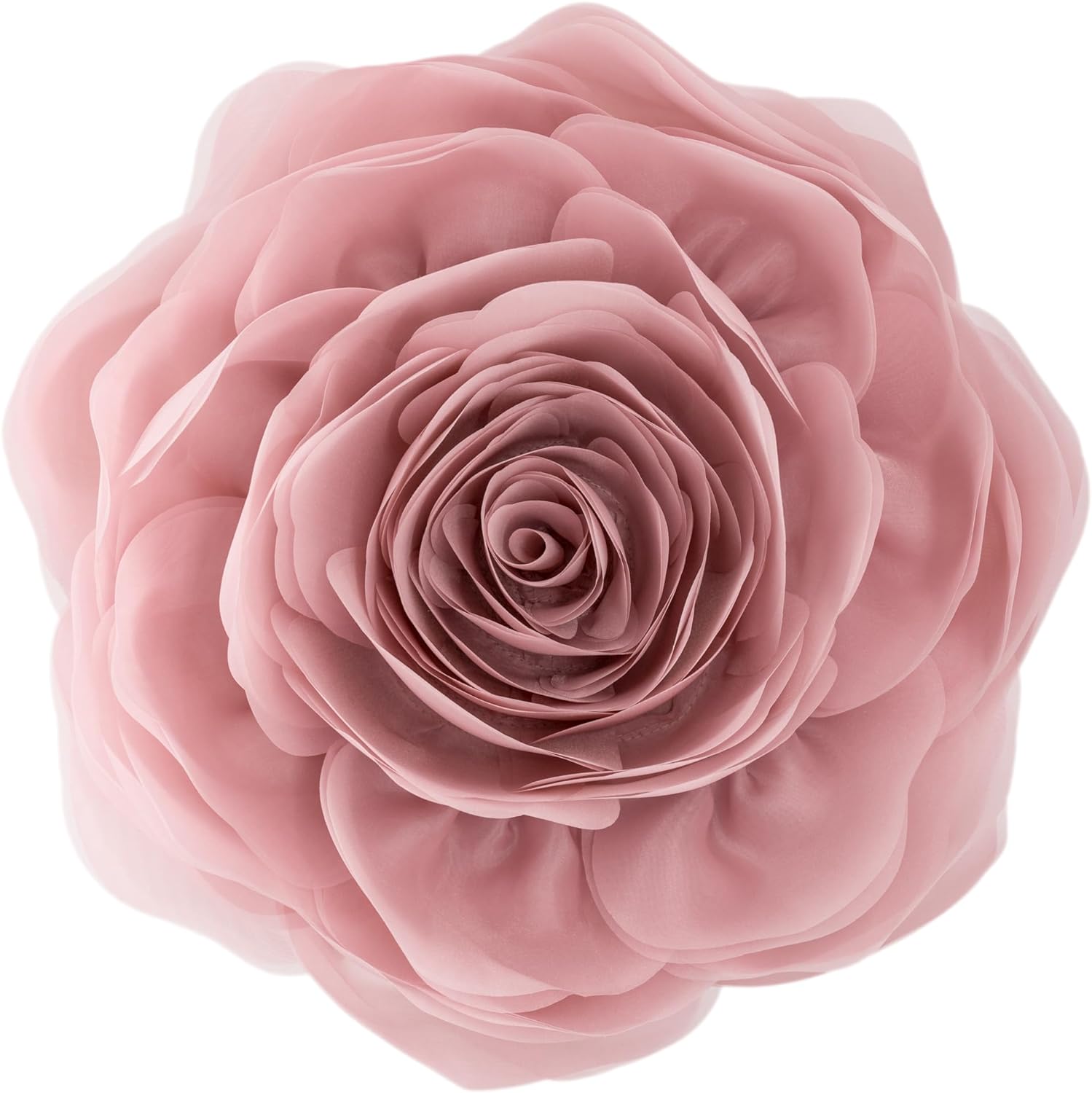 VG|rose-gold|3D Flower Throw Pillow Cover