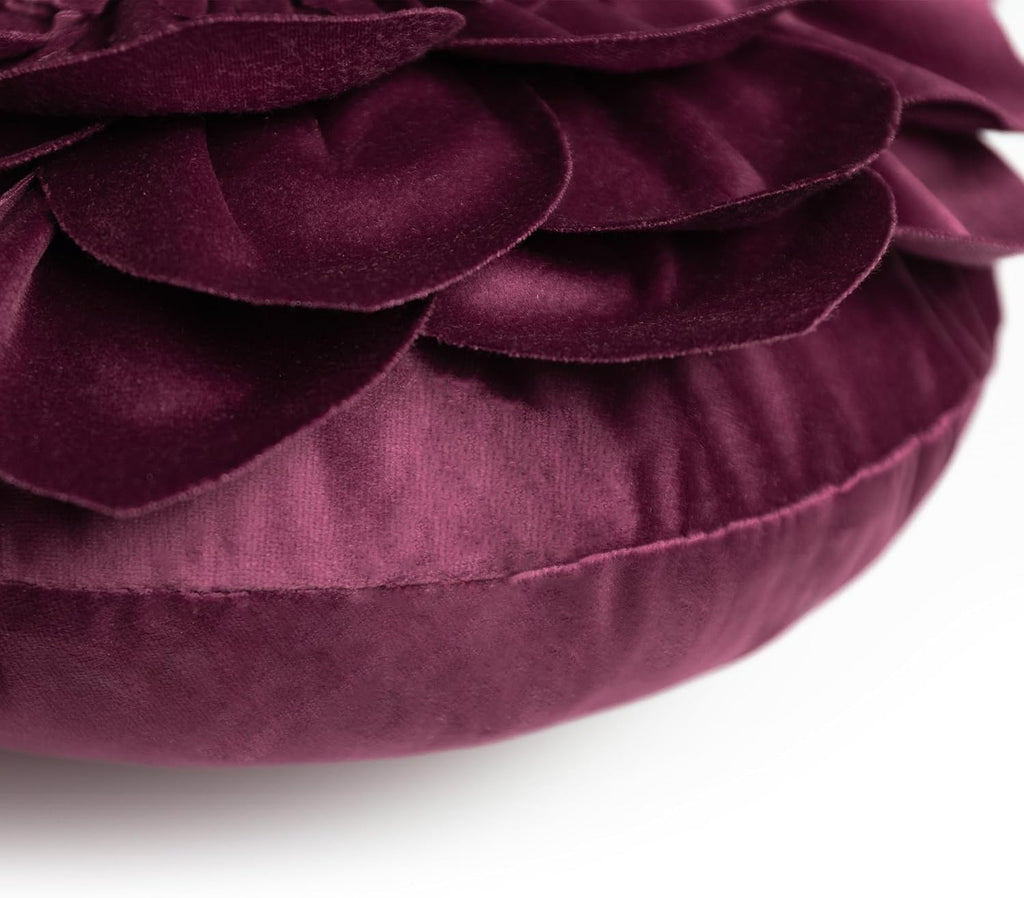 VG|wine-red|Decorative Throw Pillow with Insert