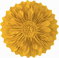 3D Sunflower Throw Pillow Cover, Gold Yellow - Default Title