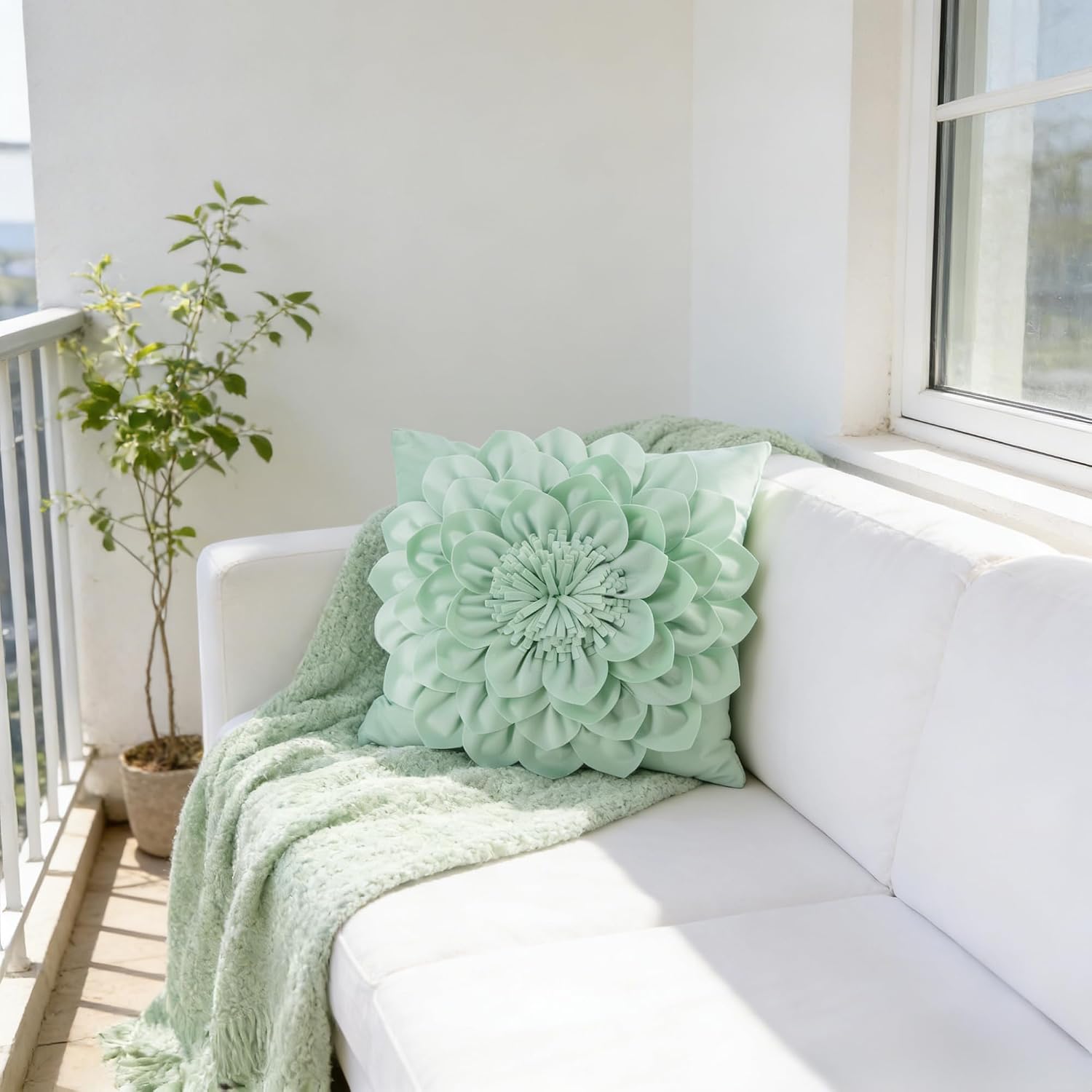 VG|mint|3D Flower Throw Pillow Covers