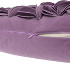 VG|purple|3D Flower Throw Pillow Cover Rectangular Cushion Cover Soft Handmade Pillow Case for Sofa Couch Chair Bed Living Room Home Office