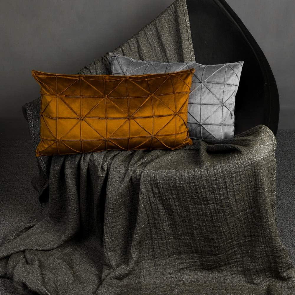 VG|rust-brown|Velvet Pillow Cover