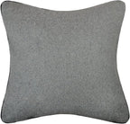 Santa Claus Applique Throw Pillow Cover Christmas Ball Pillow Case Decorative Cushion Cover for Sofa Couch Chair Home Bed Living Room Wool Grey