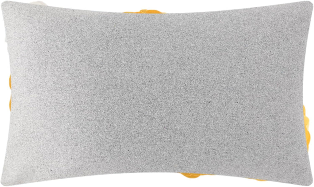 VG|yellow-green|3D Flower Throw Pillow Cover