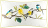 Aqua Yellow & Beige With 4 Birds