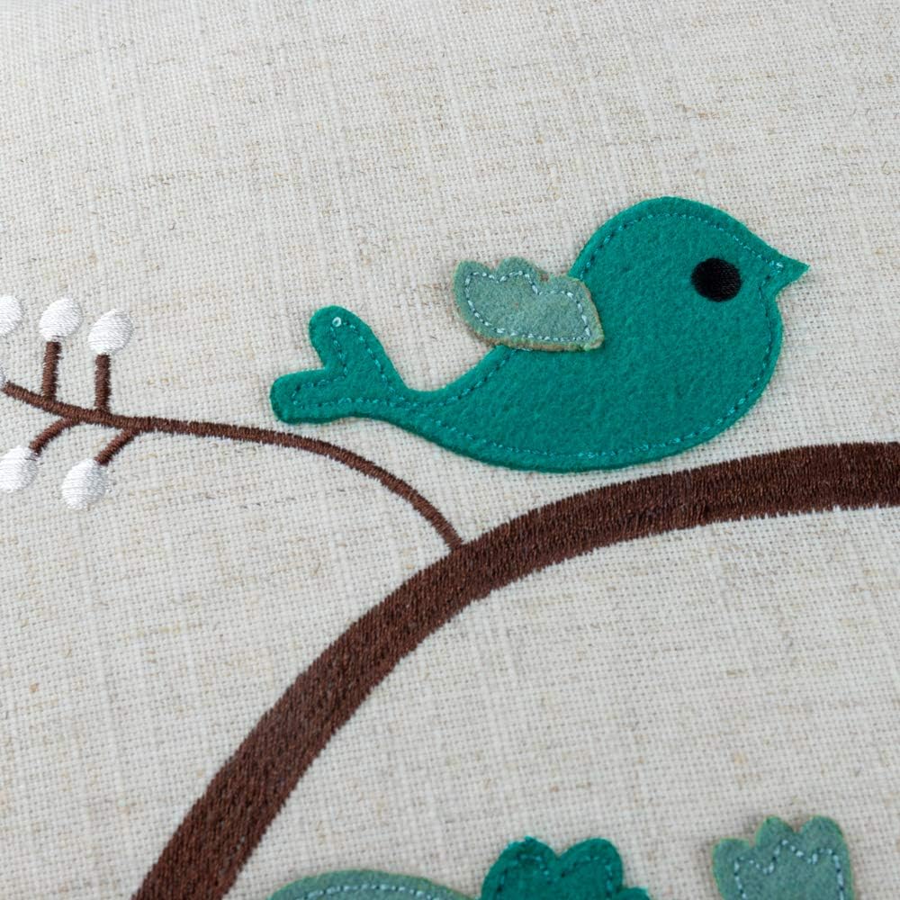 VG|b|ove irds Throw Pi ow Cover ue Green