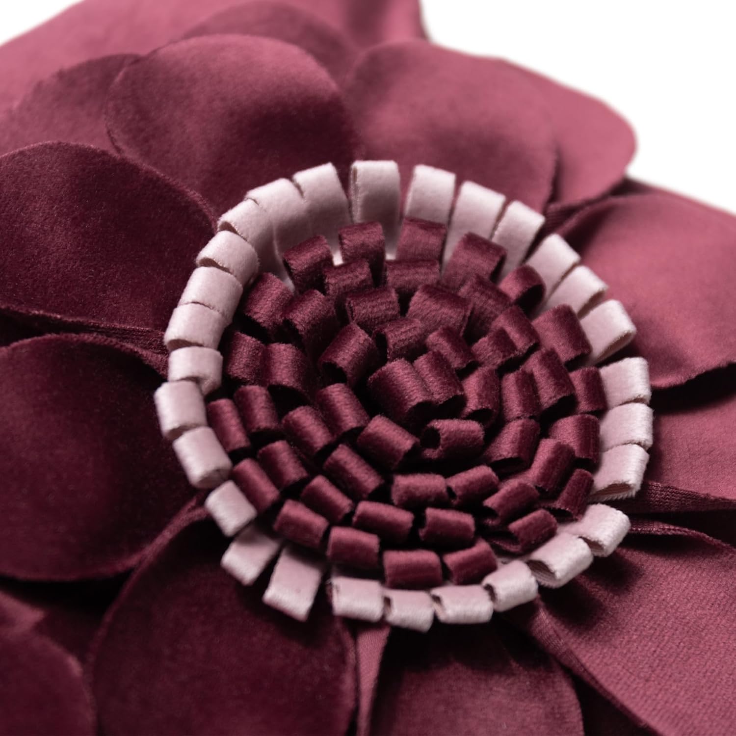VG|wine-red|3D Flower Throw Pillow Cover