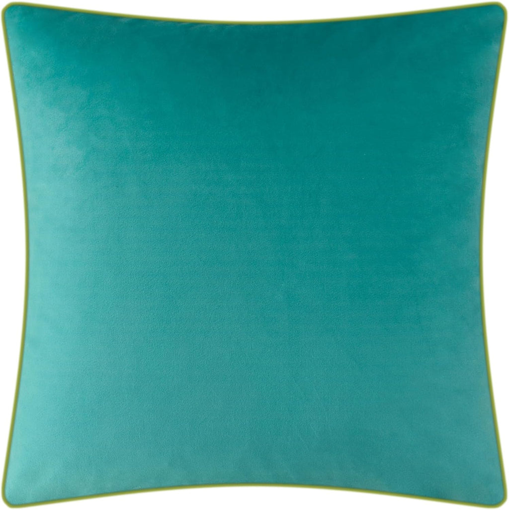 VG|blue|Decorative Tiger Embroidered Design Throw Pillow Cover Tropical Palm Pillowcase