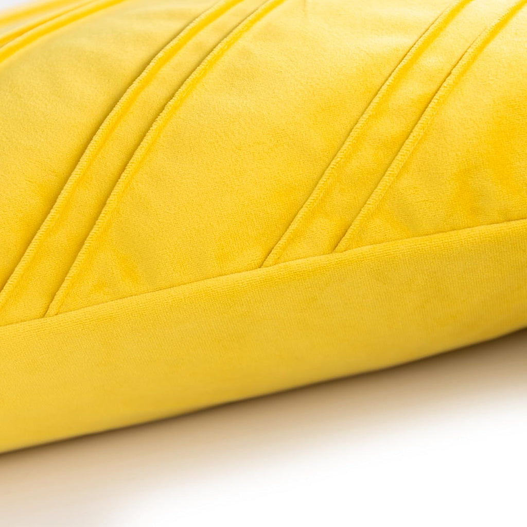 VG|amber|Soft Velvet Decorative Throw Pillow Cover Square Diagonal Stripes Design Pillowcase
