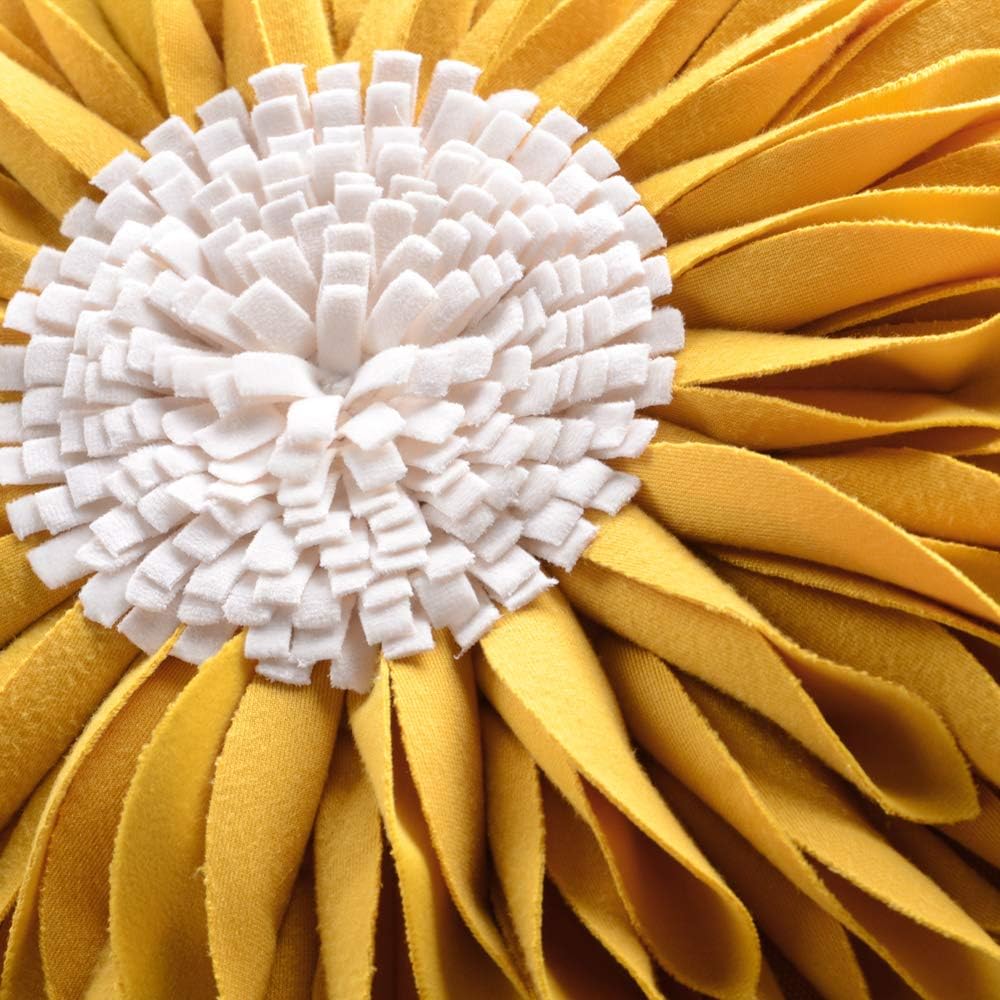 VG|yellow-yellow-canvas|3D Sunflowers Throw Pillow Cover Wine Red