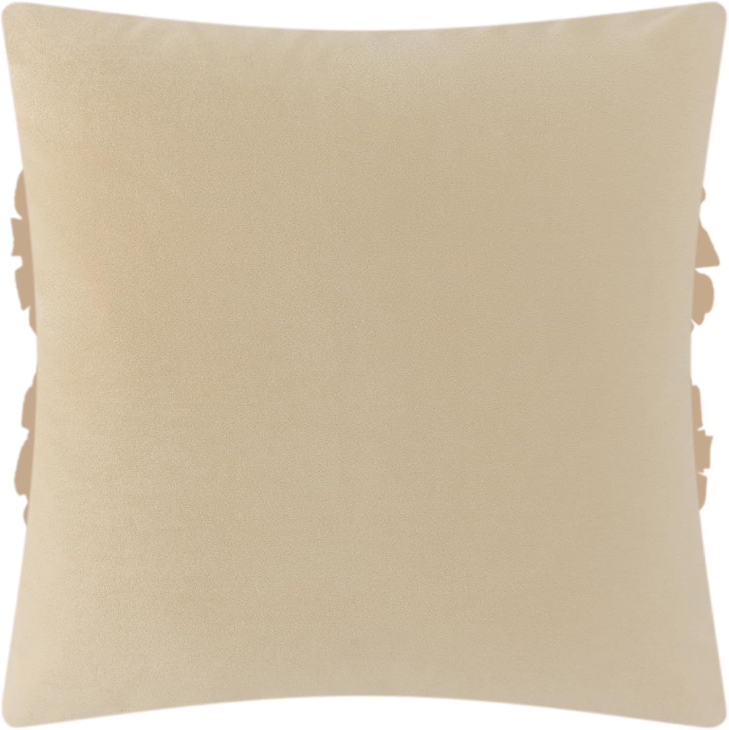 VG|camel|Handmade 3D Flower Throw Pillow Cover