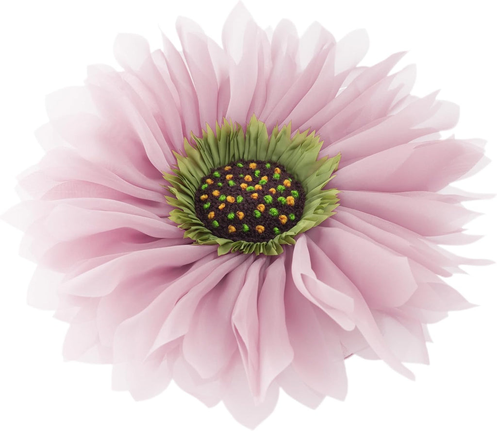 3D Flower Throw Pillow Cover Decorative Round Daisy Shaped Cushion Floral Pillowcase for Bed Sofa Couch Living Room