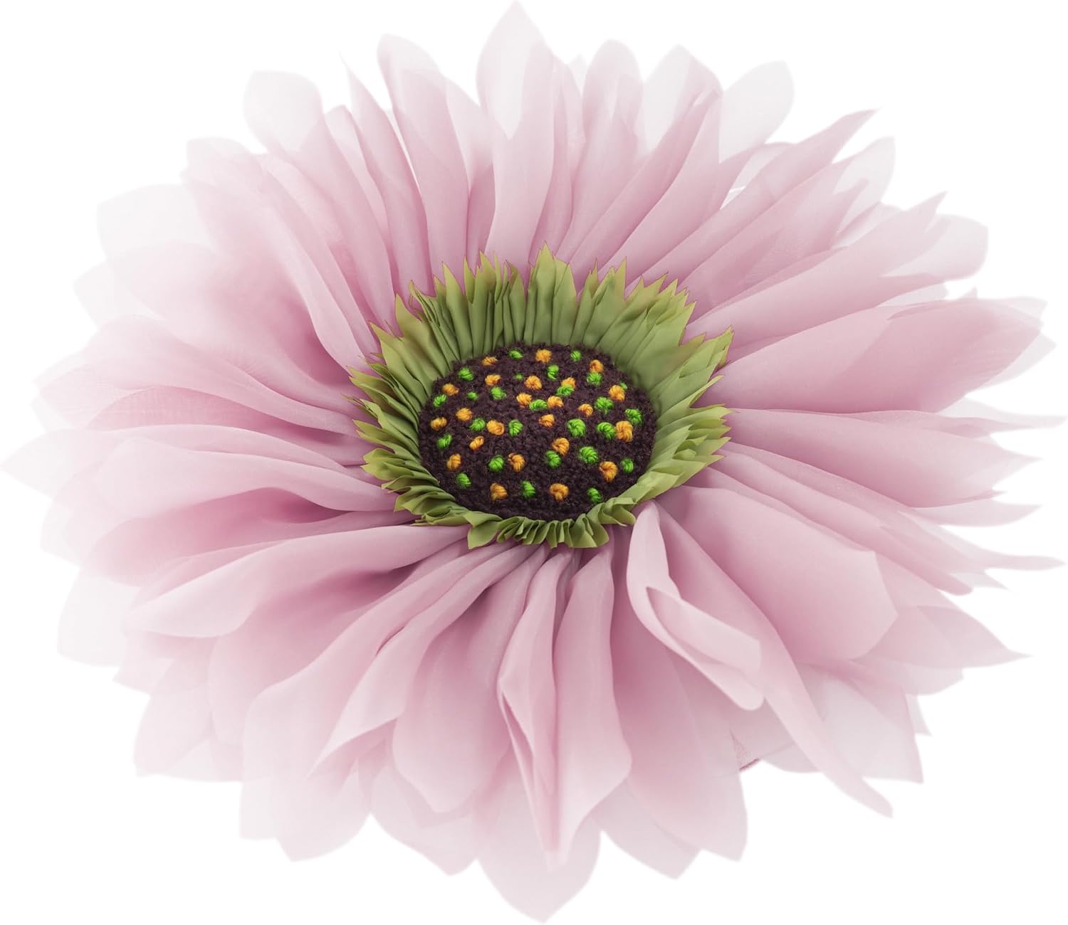 3D Flower Throw Pillow Cover Decorative Round Daisy Shaped Cushion Floral Pillowcase for Bed Sofa Couch Living Room