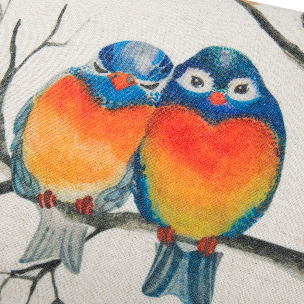 Cute Birds Series Throw Pillow Cover Decorative Pillowcase Cushion Case Shell Linen Couch Bed Home Decor