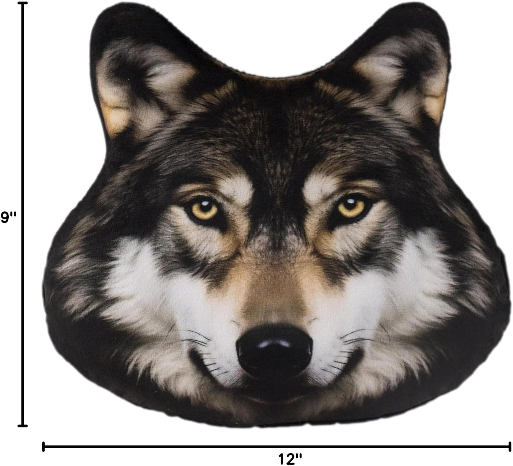 3D Dog Car Neck Pillow Decorative Animal Car Headrest Neck Support for Travel Home Office