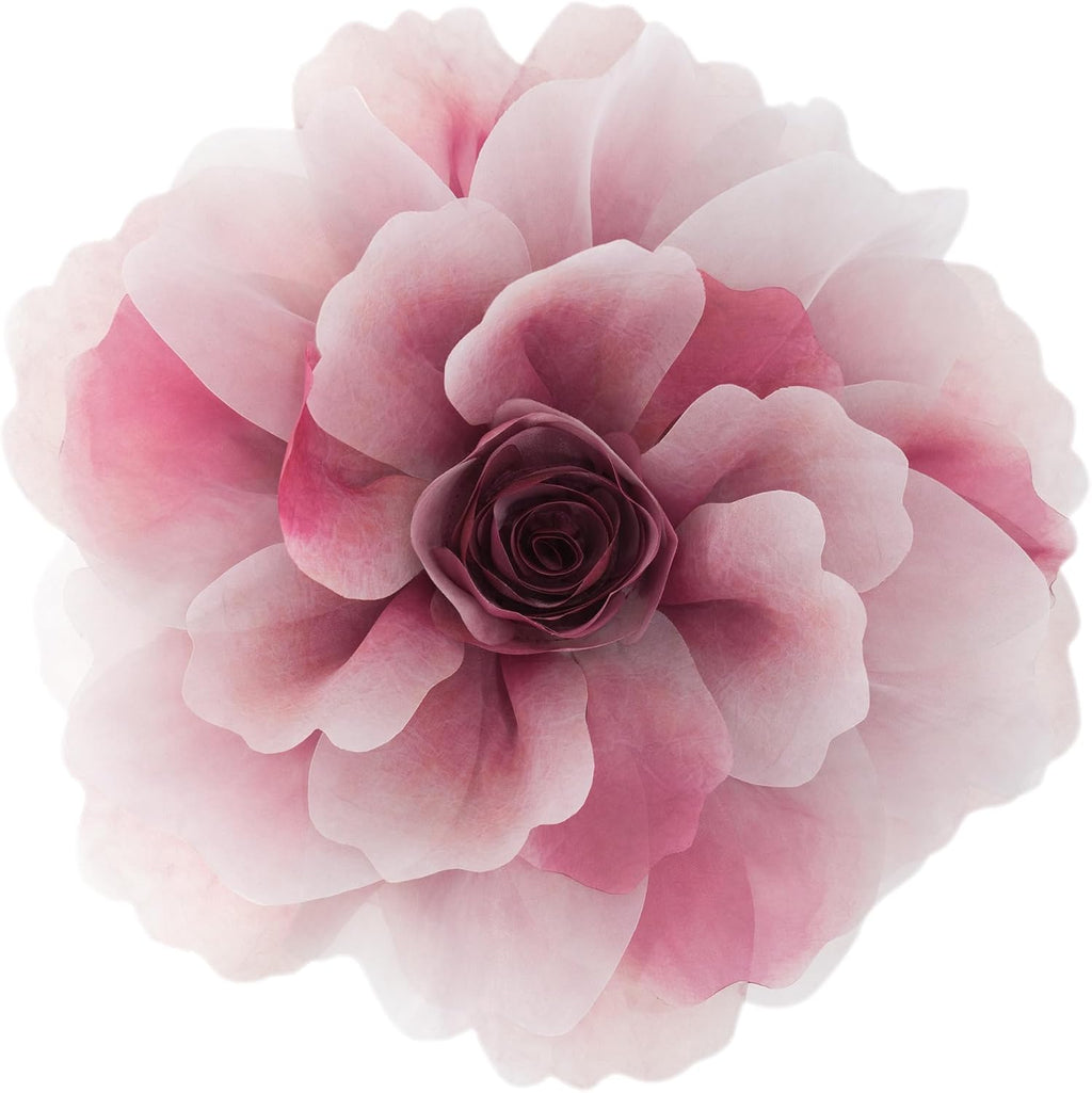 3D Peony Flower Decorative Throw Pillow with Insert Included - Default Title