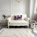 VG|light-purple|3D Flower Throw Pillow Cover