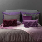 VG|dark-red|3D Flower Throw Pillow Cover
