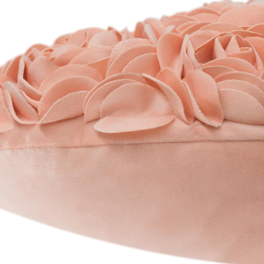 VG|peach-pink|Heart Flower Throw Pillow Covers