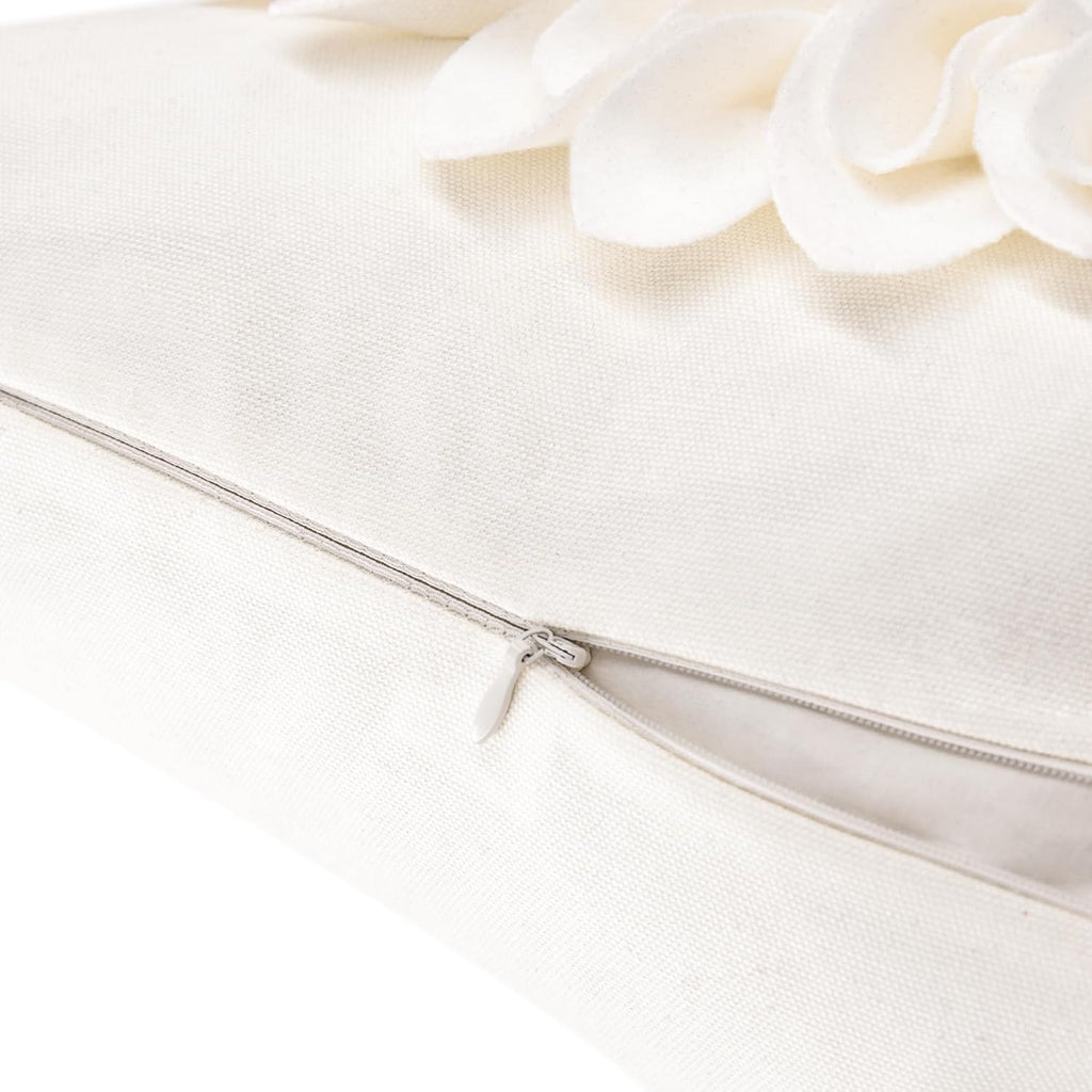 VG|white-creamy-white-beige-canvas|3D Sunflowers Throw Pillow Cover Wine Red