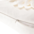 VG|white-creamy-white-beige-canvas|3D Sunflowers Throw Pillow Cover Wine Red