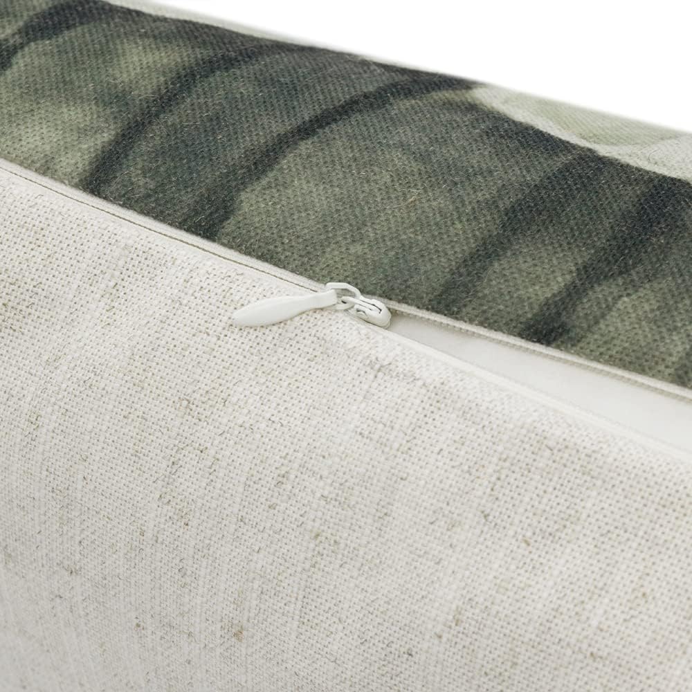 Flower Printing Throw Pillow Cover Linen Accent Pillow Case Home Decorative Cushio Cover for Sofa Chair Kitchen Dining Summer Spring Cushion Cover