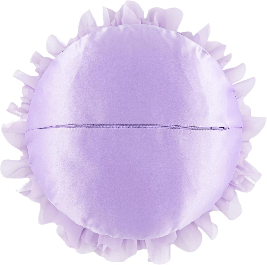 VG|lavender|Decorative 3D Flower Shaped Throw Pillow