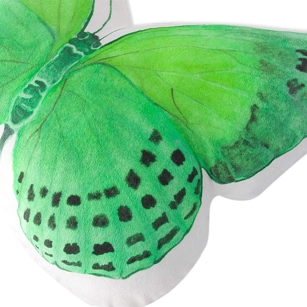 VG|light-green|3D Butterfly Throw Pillow, Hot Pink